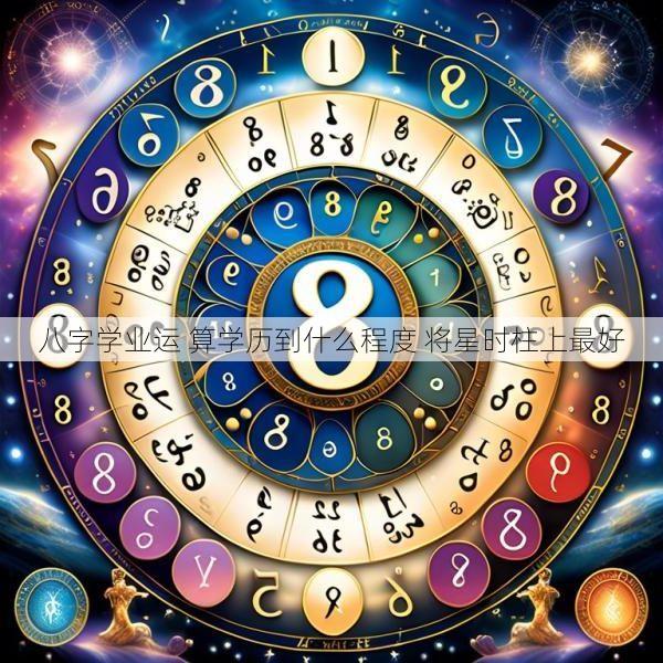 八字學(xué)業(yè)運(yùn) 算學(xué)歷到什么程度 將星時(shí)柱上最好