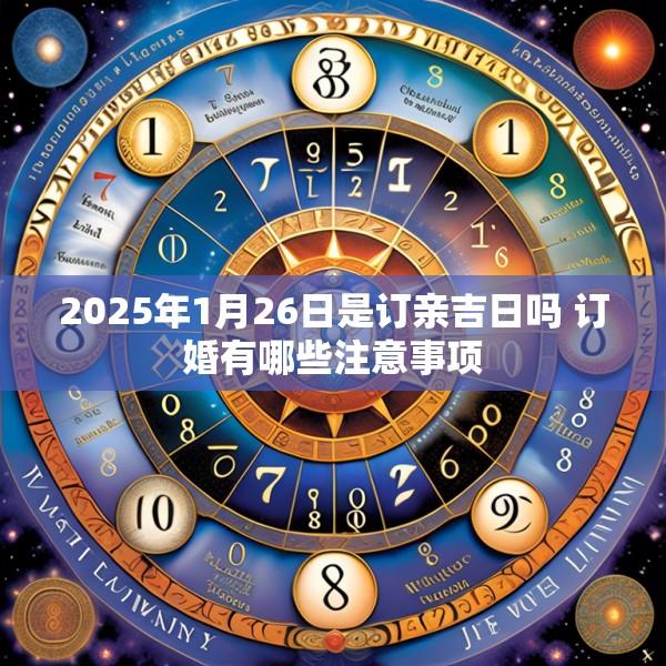 2025年1月26日是訂親吉日嗎 訂婚有哪些注意事項(xiàng)