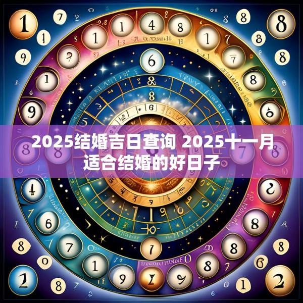 2025結(jié)婚吉日查詢 2025十一月適合結(jié)婚的好日子