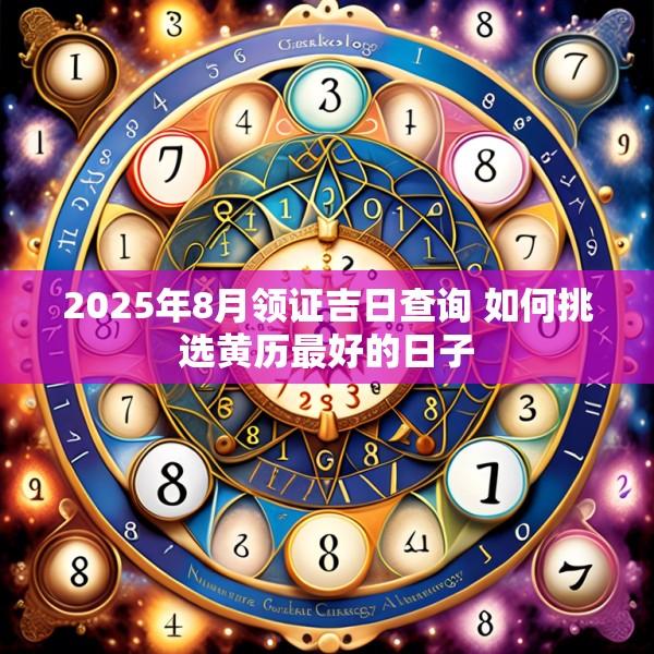 2025年8月領(lǐng)證吉日查詢 如何挑選黃歷最好的日子