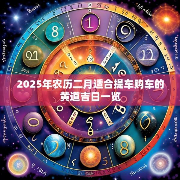 2025年農(nóng)歷二月適合提車購(gòu)車的黃道吉日一覽