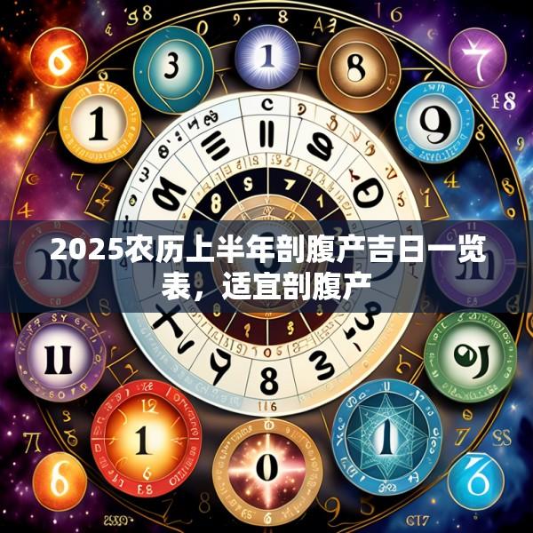 2025農(nóng)歷上半年剖腹產(chǎn)吉日一覽表，適宜剖腹產(chǎn)